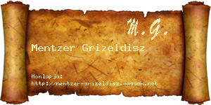 Mentzer Grizeldisz névjegykártya